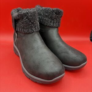 NEW Skechers Women's Easy Going Cozy Weather 2 Hands Free Slip-in Boots Size 11